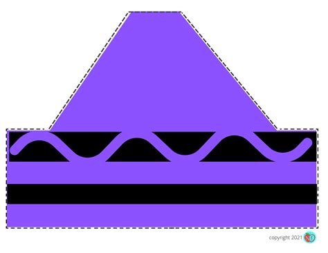 Crayon Hat Template Free